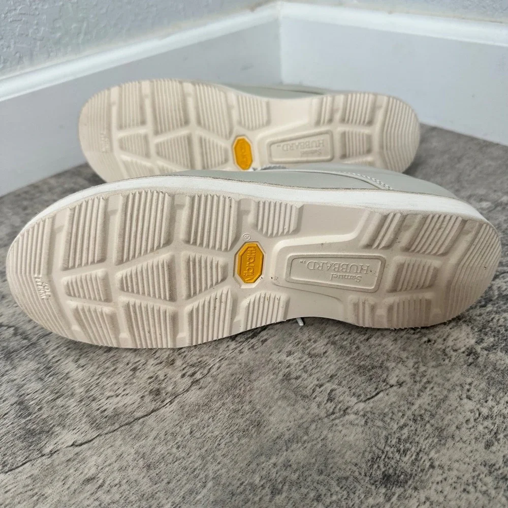 Samuel Hubbard Mens Vibram Leather Lace Up Comfort Shoes Gray Sole Size Mens 8.5